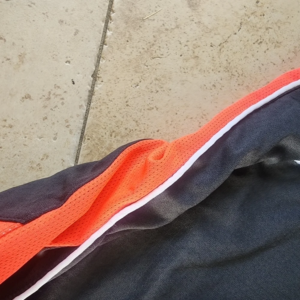Nike Gray and Orange Athletic Shorts